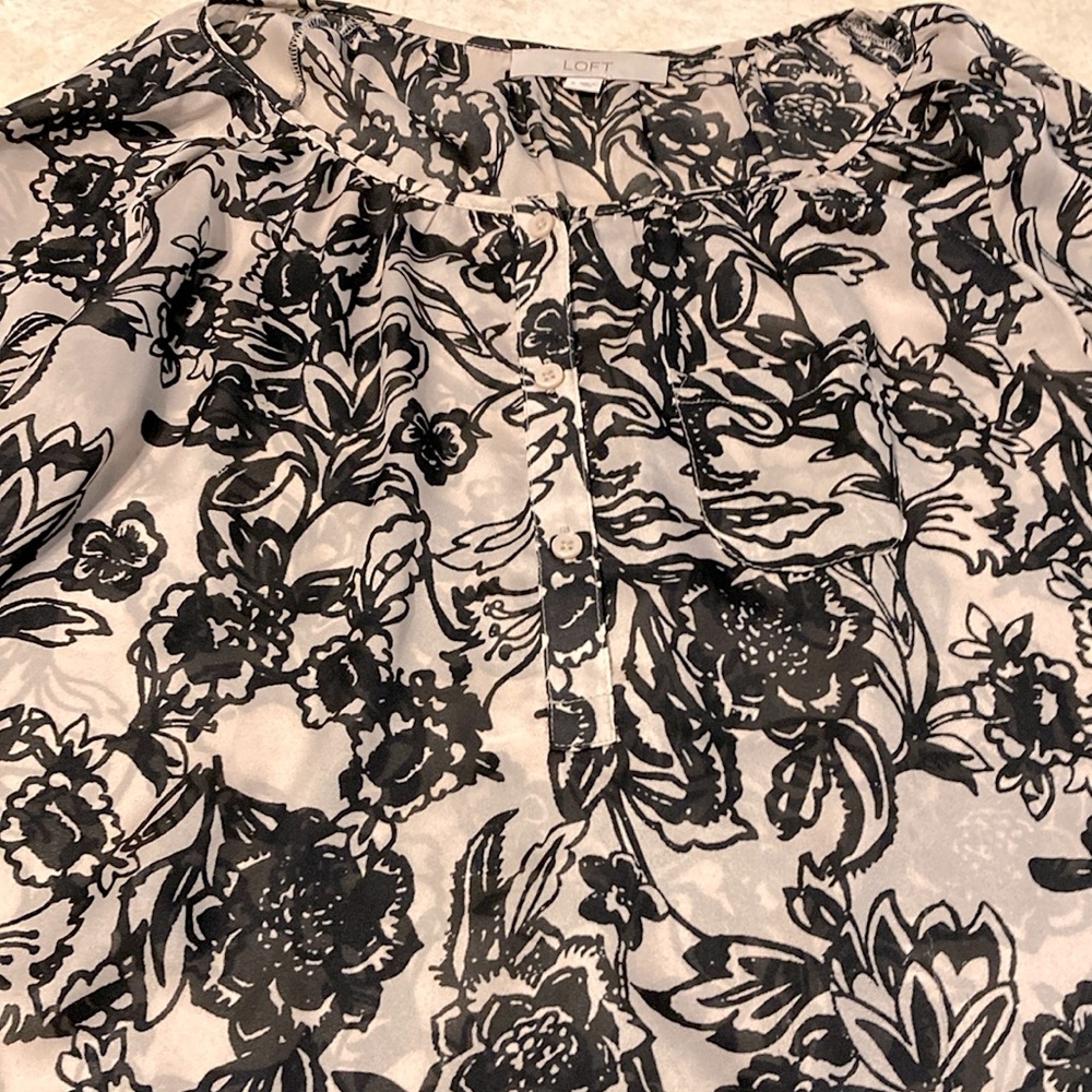 Ann Taylor Loft floral blouse